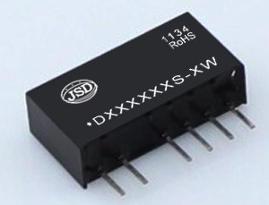 Given input voltage 1000VDC isolation unregulated positive voltage dual output DS/D series